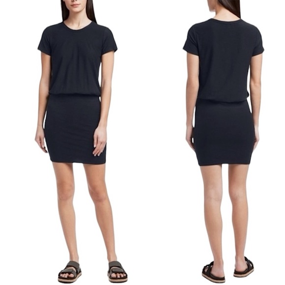 Standard James Perse • Women’s Navy Crew Neck Cotton Mini T-Shirt Dress Size 2 - Picture 3 of 15